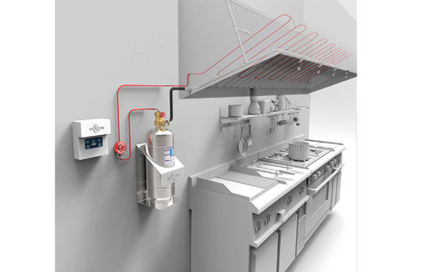 Sistema de extinción automática de incendios en cocinas referencia