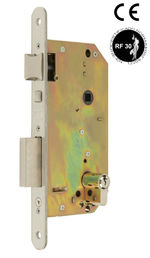 Cerradura de seguridad de embutir en madera , referencia SI05 DE MCM. 1 punto. Resistente al fuego/Antipánico/Antitarjeta. Inox