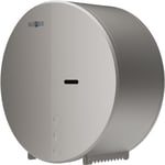 Dispensador de papel higiénico industrial, referencia 05046.S de la serie Industrial evo de Nofer. Acero inoxidable satinado