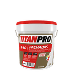 Revestimiento transpirable de siloxano, referencia R-60 de Titanpro. Envase: 15 l. Climas extremos