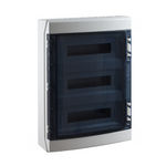 Caja estanca distribución terminal IP65 418x586x148 Gris ventana transparente en ABS