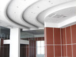 Paneles para techos suspendidos fonoabsorbentes, sistema Focus™ Flexiform A de Ecophon. Para crear superficies con curvaturas especiales, Medidas: 1200x600x30 mm