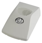 Dispositivo VAD con sirena de pared blanco, referencia P80AVW de Zettler. Con sirena direccionable de pared