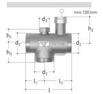Válvula termomezcladora JRGUMAT, referencia 350760011 de Georg Fischer. DN50 PN10 20-30ºC  25ºC