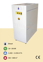 Caldera de aire caliente a gasóleo, referencia GG-15 BP de Met Mann. Potencia: 18 kW