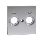 Carátula Toma R-TV/SAT, referencia MTN299260 de la serie Elegance de Schneider. Color: aluminio