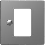 Tapa termostato táctil, referencia MTN5762-6036 de la serie D-Life de Schneider. Color: aluminio