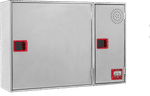 Conjunto horizontal compuesto por 2 módulos inox. con puerta ciega inoxidable, referencia CR3X28H2 de Cofem