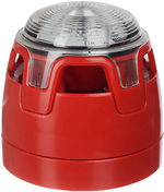 Sirena de alarma óptico acústica de 24v, certificada según EN54-3 y EN54-23, referencia SIR24C de Cofem