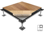 Pavimento elevado y registrable, sistema Gamaflor PAC 35/05 de Polygroup. Acabado madera natural roble.