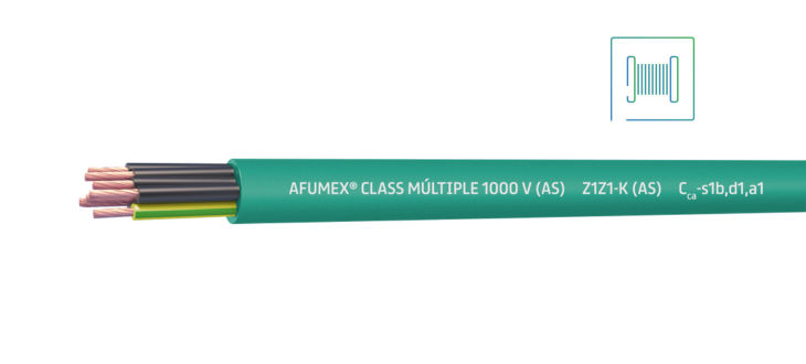 Cable AFUMEX Class MÚLTIPLE 1000 V (AS) Z1Z1-K (AS) Cca-s1b,d1,a1 12G1 ...