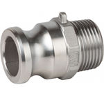 Racor Tipo B: Camlock macho - rosca macho, referencia 0450 12 de Genebre. 4''