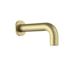 Caño mural baño cilíndrico de Genebre. Oro