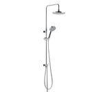 Set columna extensible con ducha, soporte y flexo, serie Tau de Genebre. Cromo