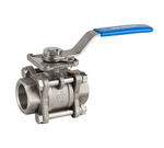 Válvula de esfera paso total, referencia 2025N de Genebre. 3 piezas inox NPT 1/4