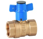 Válvula antifraude recta H-H con maneta de aluminio, referencia 3430A 04 de Genebre. 1/2''