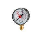 Manómetro Ø53 indicador rojo bar, serie 3819 de Genebre. 0-2.5 psi 0-40