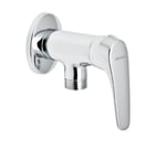 Grifo bidé mural 1 agua, serie GE2 de Genebre. Cromado