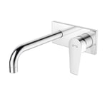 Monomando de lavabo empotrado, serie Klip de Genebre. Caño de 22 cm