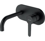Monomando de lavabo empotrado caño 16cm, serie 65131 de la gama Oslo Black de Genebre