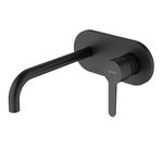 Monomando de lavabo empotrado caño 22cm, serie 65132 de la gama Oslo Black de Genebre
