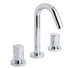 Batería de lavabo caño inclinado, serie Kalo de Genebre. Cromado