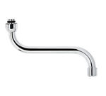 Caño bajo tubo giratorio 18 cm de Genebre. Cromado