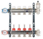 Colector de acero inoxidable, referencia 71410 06 03 de Genebre. Salidas: 3+3