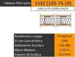 Tabique Fibro-yeso - 1S32 (15+75+15 LR)