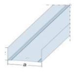 Canal UW100, 40x100x40, longitud 3 m