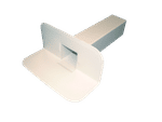 Soprema - Desagüe lateral rectangular PVC - 65 x 100 mm