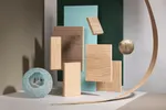 Gama Fibranatur Tex de Finsa. Combinación de la chapa de madera natural y la aplicación de acabados en relieve