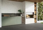 Gama Infinite Tricoya Tex de Finsa. Apta para exterior, superficie en relieve