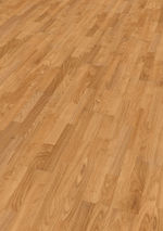 Suelo laminado modelo roble 3.2 de la gama Fiesta Excel de Finsa. Medidas: 1300x130x8mm