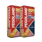 Adhesivo cementoso de ligantes mixtos, Pegoland® Porcelánico Flexible C2 TE de Grupo Puma. 25 Kg. Blanco