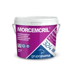Mortero acrílico, Morcemcril fino de Grupo Puma. 25 Kg Blanco 100