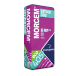 Mortero de revestimiento en base cal aérea, Morcem® Estuco Liso CR CSII W2 de Grupo Puma. 25 Kg. Gama