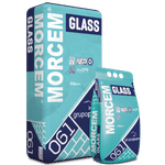 Mortero adhesivo para el montaje y rejuntado de bloques de vidrio, Morcem® Glass de Grupo Puma. 5 Kg. Blanco