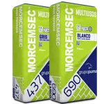 Mortero seco para enlucidos, Morcemsec® Multiusos GP CSIV W0 de Grupo Puma. 25 Kg. Gris