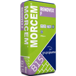Mortero mineral para regularización, nivelación y alisado, Morcem® Renovex F de Grupo Puma. 25 kg.Blanco