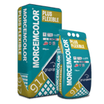 Mortero, aditivado e hidrorepelente, Morcemcolor® Plus Flexible CG2 A W de Grupo Puma. Colores especiales. 5 Kg