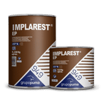 Adhesivo epoxi 100% sólido especial para la unión de hormigón nuevo con viejo, Implarest® EP de Grupo Puma. 4,2 + 0,8 Kg