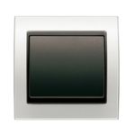 Conmutador simple blanco Perla Mabe Cosso, serie Mega