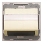 Base múltiple para conectores informáticos, referencia 18049-A de BJC. Con portaetiqueta. Blanco