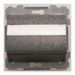 Base múltiple para conectores informáticos, referencia 18049-AT de BJC. Con portaetiqueta. Negro antracita