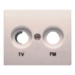 Tapa para toma de TV/FM, referencia 18330-MA de BJC. Aluminio Mercurio