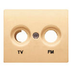 Tapa para toma de TV/FM, referencia 18330-OD de BJC. Dorado Odisea
