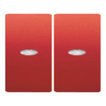 Tecla doble interruptor/conmutador con visor cobre Jaipur