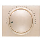 Tapa termostato electrónico ambiente beige, serie Iris