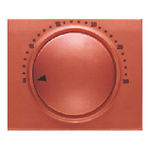 Tapa y botón para termostato electrónico de ambiente, referencia 18744-CJ de las series Iris y Mega de BJC. Cobre Jaipur